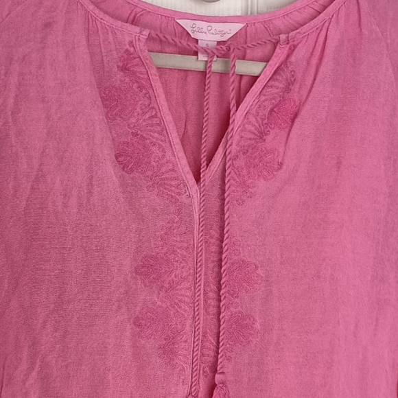 Lilly Pulitzer Blouse in Pink Size Small - Picture 6 of 6
